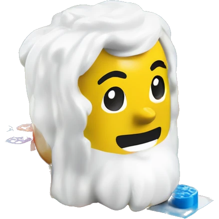a foot above a lego brick emoji