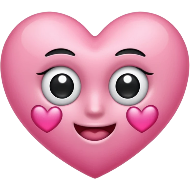 Gerente um coração rosa emoji