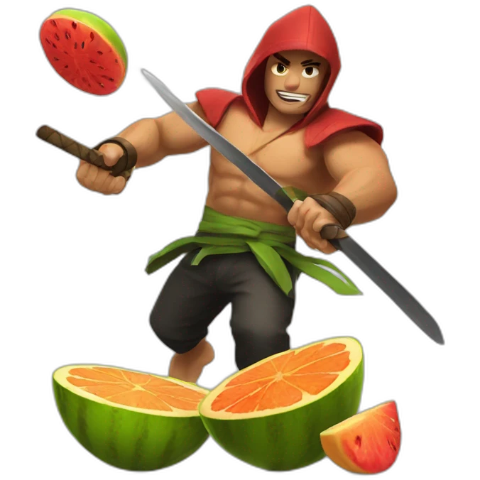 Fruit ninja emoji
