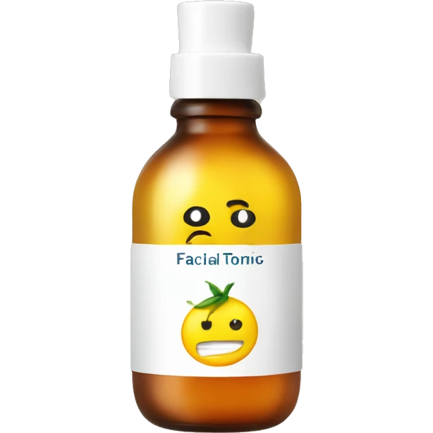 facial tonic with label emoji