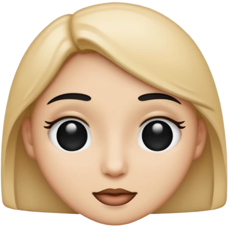 Emoji with black hearts for the eyes emoji