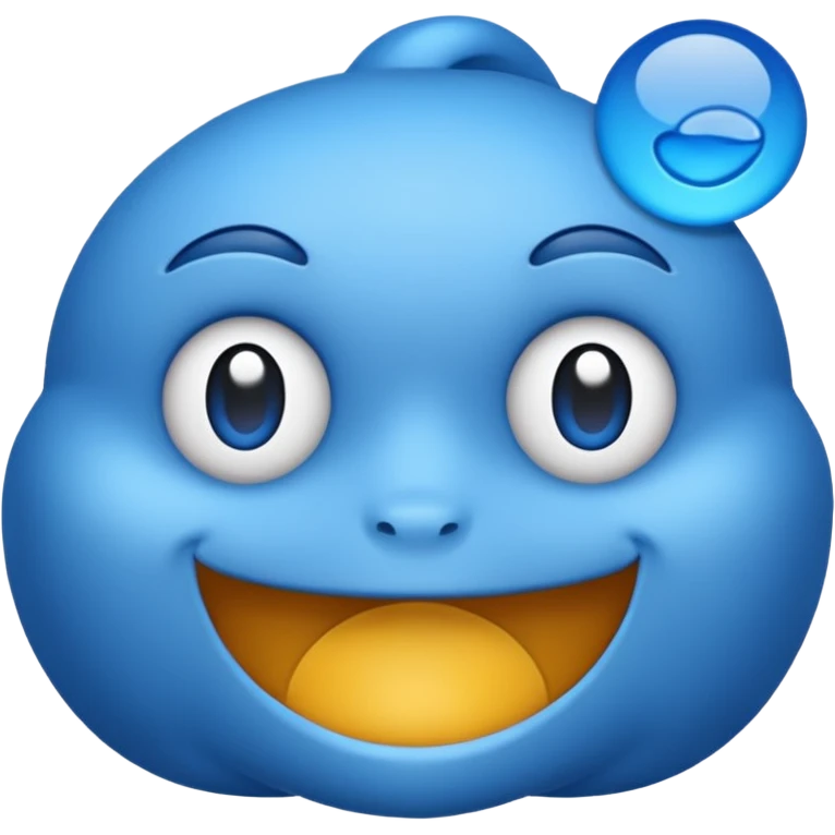 Blue  emoji