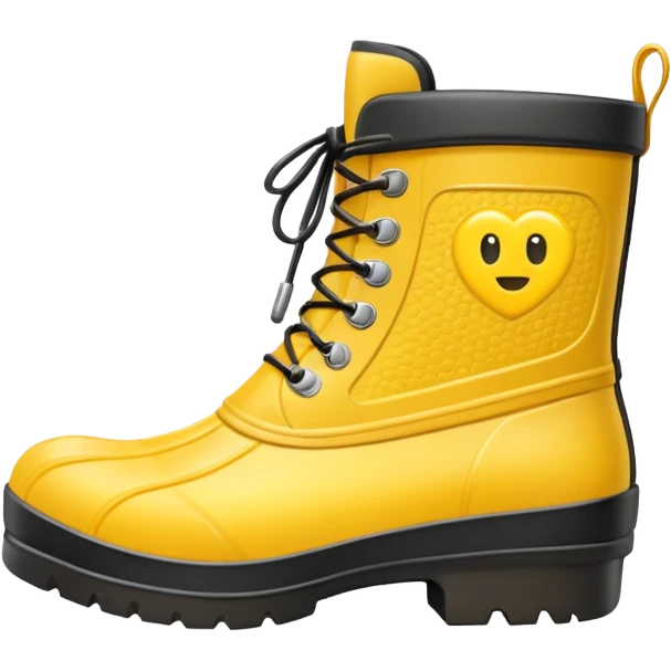 yellow waterproof boots emoji