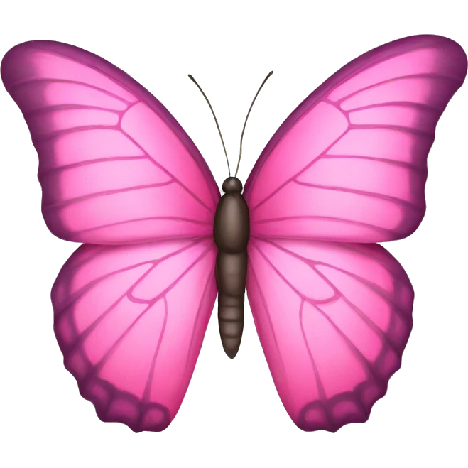 Pink butterfly emoji