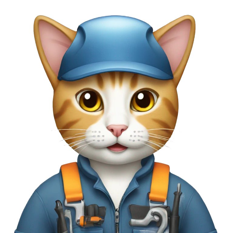 cat mechanic emoji