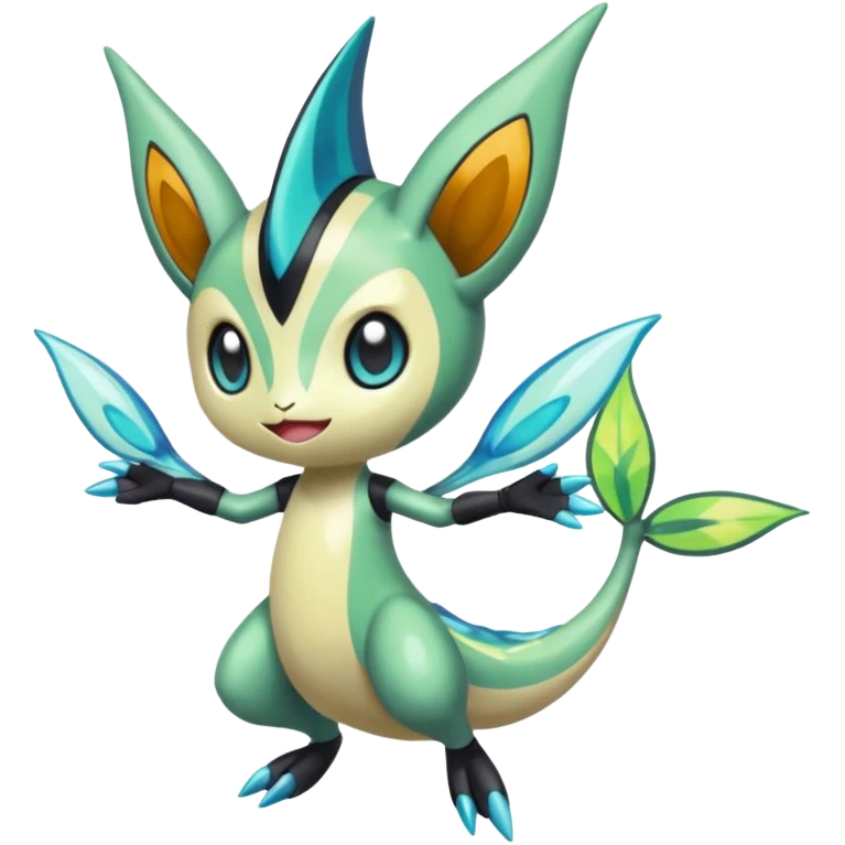 Splash-patterned emotional sparky sparky boom boom painful Meloetta-Guilmom-Salandit-Celebi-Pokémon-Fakémon-fusion-hybrid-creature emoji