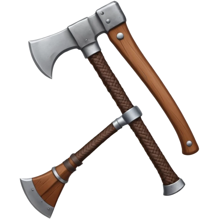 hand holding a viking axe emoji