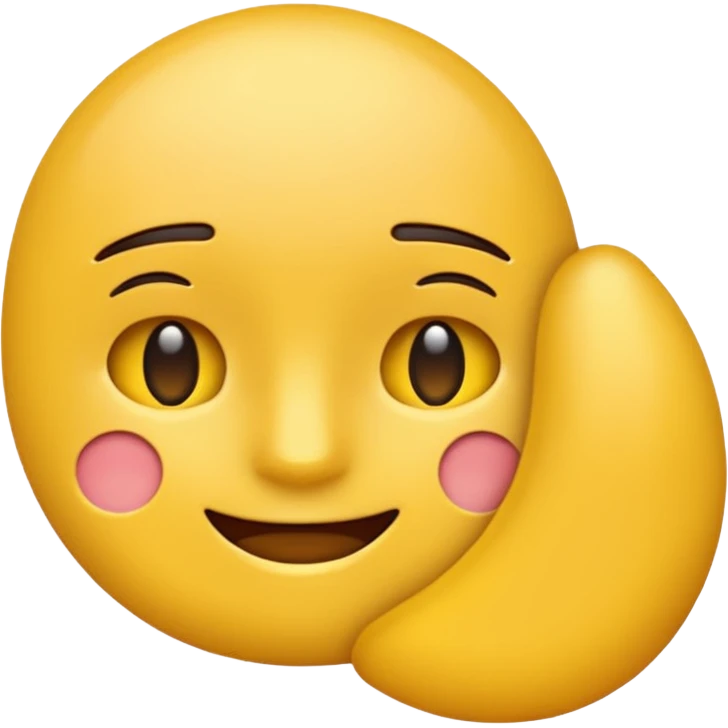 Make it a sideways facing emoji also 2d emoji