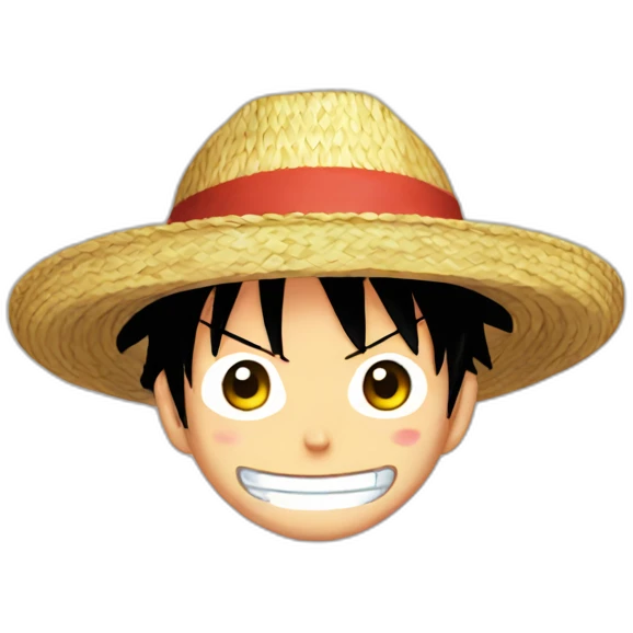 Luffy One Piece Straw Hat emoji