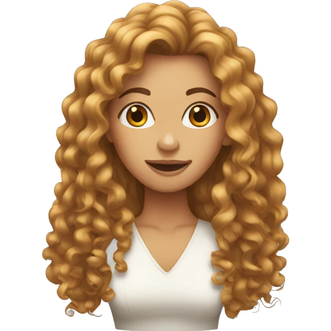 women with curly very very long hair emoji