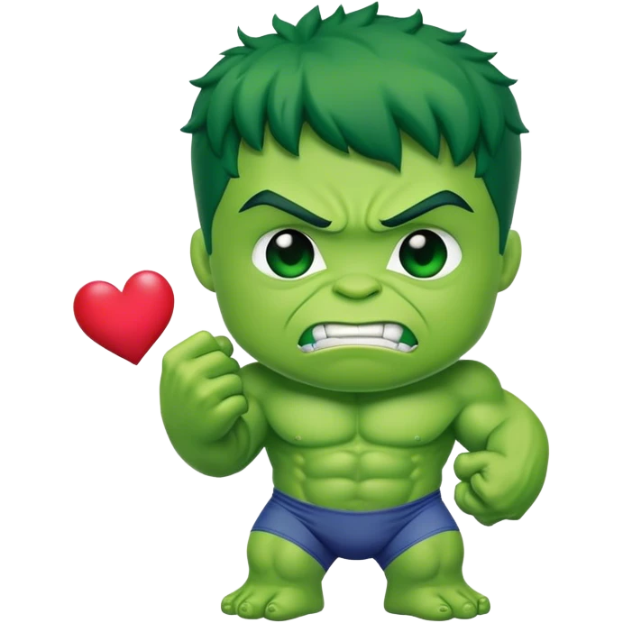 Hulk in love Hulk emoji