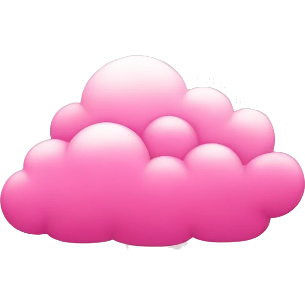 pink cloud iphone emoji