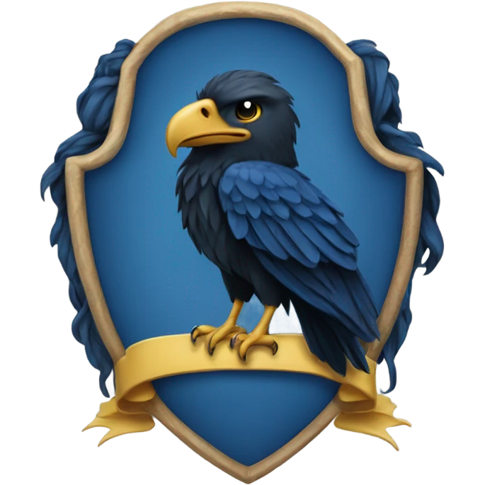 The ravenclaw house crest  emoji