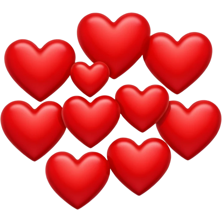 Tipes of red hearts emoji
