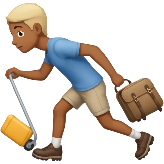 dragging your ass emoji