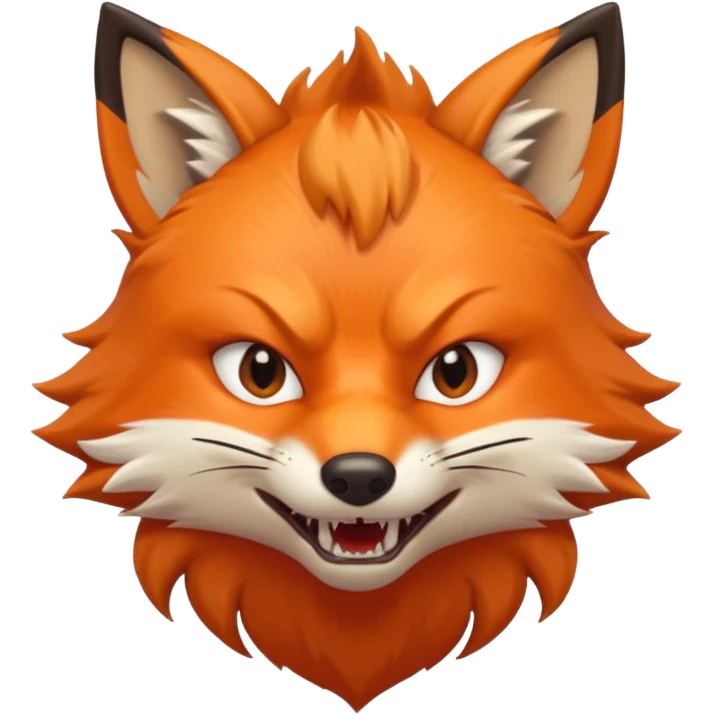 renard en colère emoji