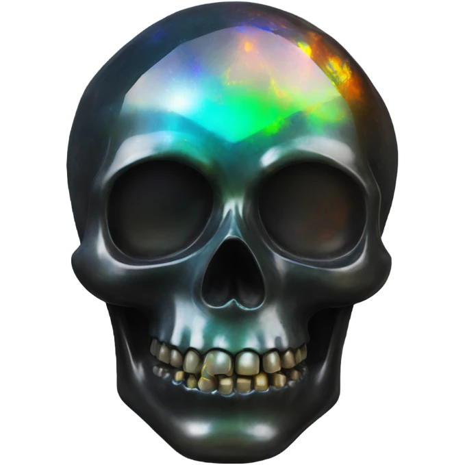 black opal crystal skull emoji