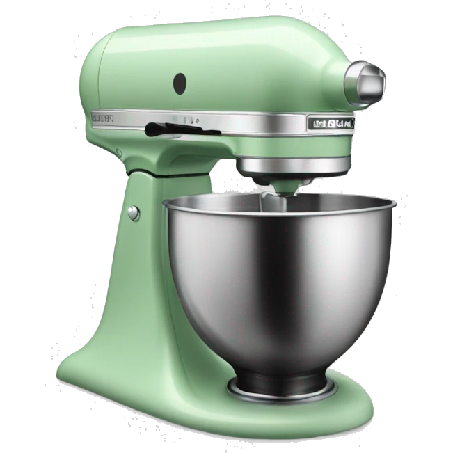 Kitchen aid mixer in pastel green emoji