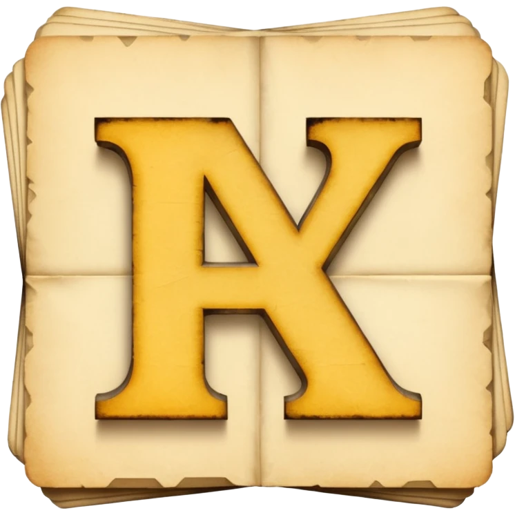 VINTAGE Paper Letters emoji