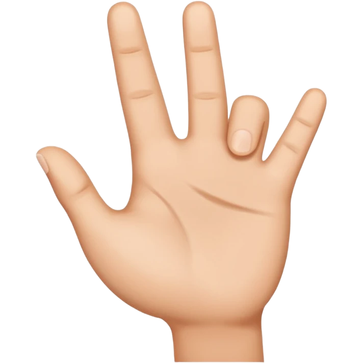 make a hand like the regular one but make it an L shape with the finger and thumb  emoji