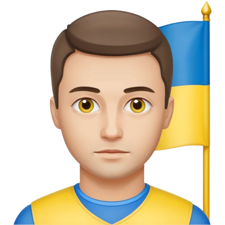 The Ukrainian man with flag emoji
