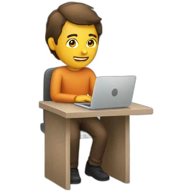 person using laptoo emoji