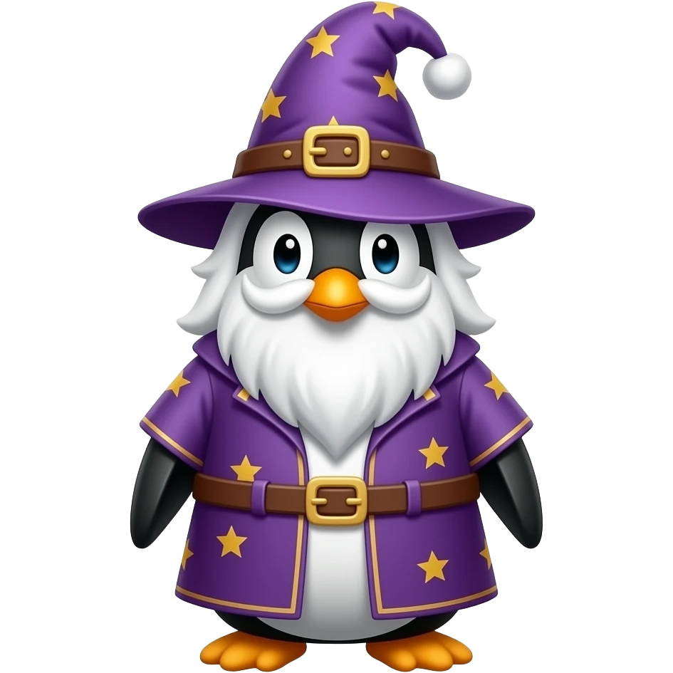 Penguin Wizard emoji