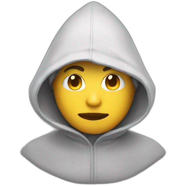 head in hood emoji