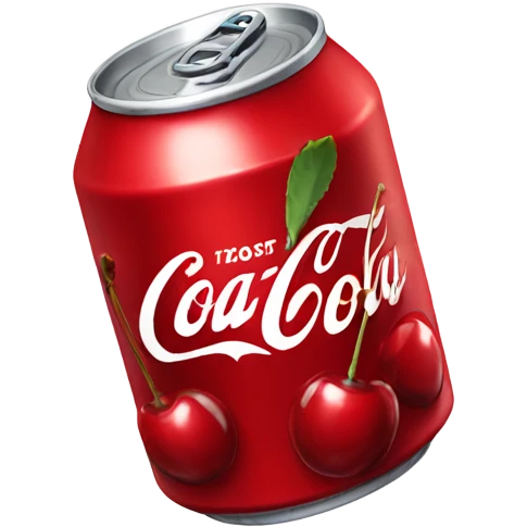 Cherry coca cola can emoji