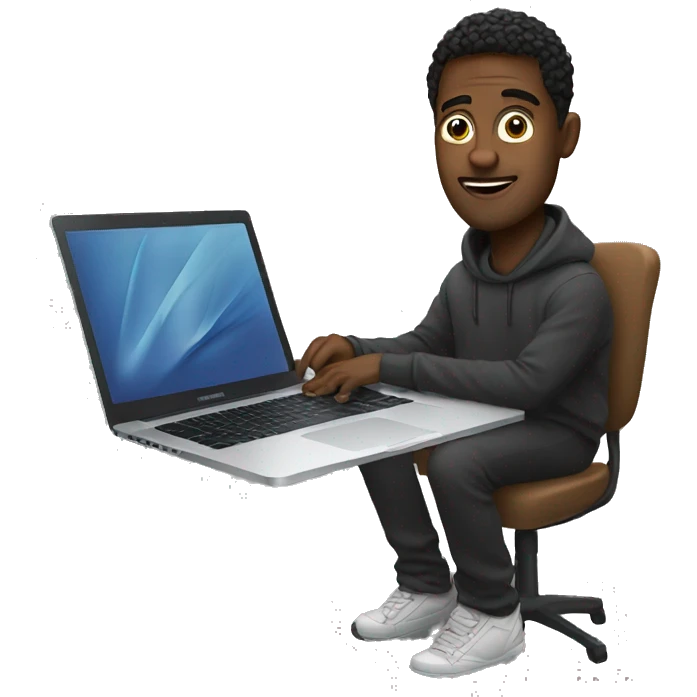 producer with a macbook emoji