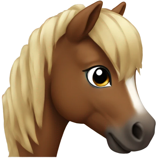 brown mini pony emoji