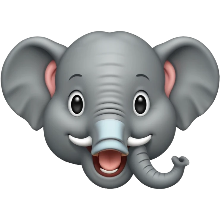 Laughing elephant emoji