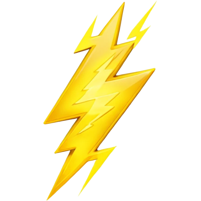 yellow lightning emoji