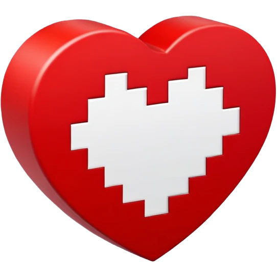 pixelated heart  emoji