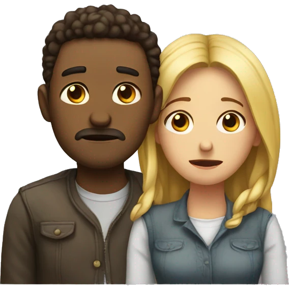 sad couple emoji