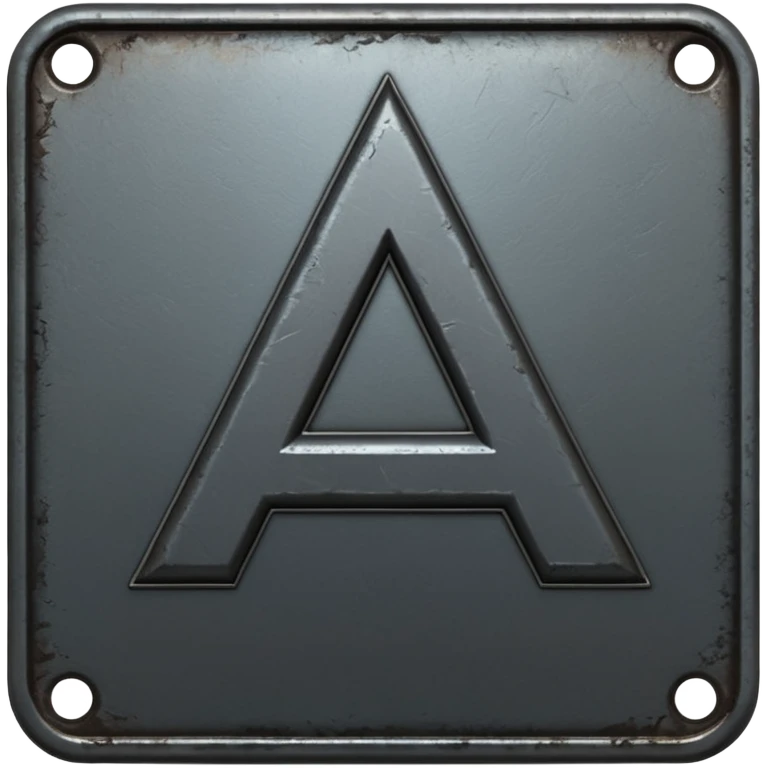 Create a custom emoji badge featuring a stylized, glossy letter “S”. Design the badge in the dark metallic Iron rank style from League of Legends. Use rough metal textures, dark gray tones, and a gritty, heavy look. Add subtle dim glows. Premium, sharp, and readable at small sizes.
 emoji