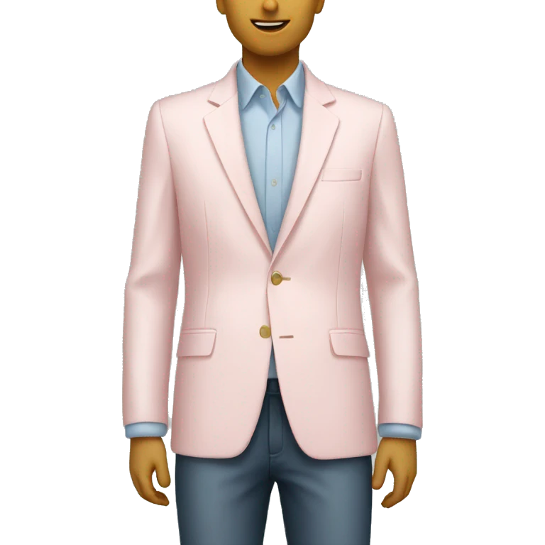 Pale pink blazer emoji