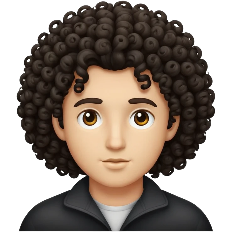 Curly hair emoji