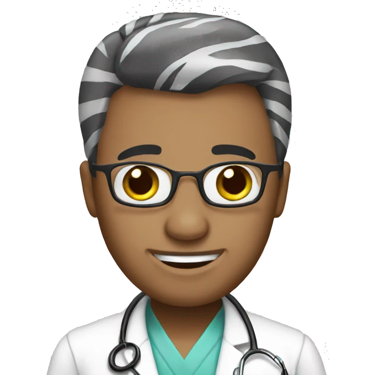 a zebra doctor emoji
