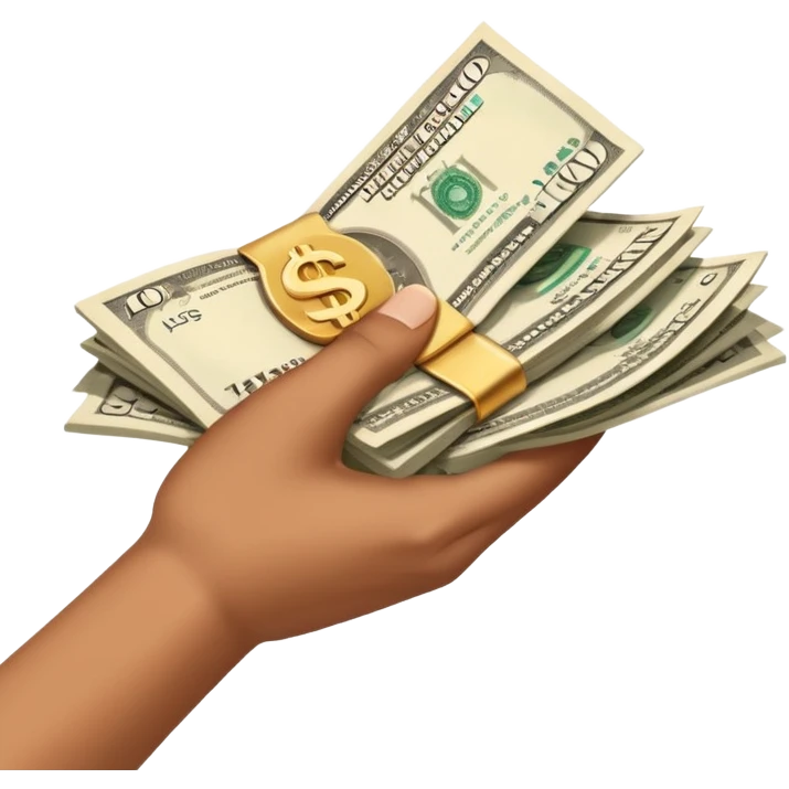 just hand handling money to someone emoji