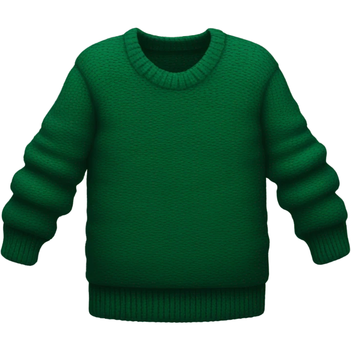 Dark green folded sweater emoji