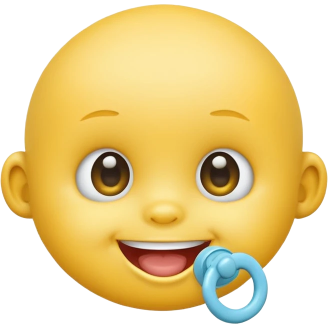 emoticon baby with sucker emoji