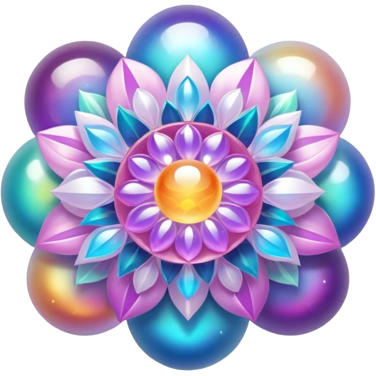 Epic divine shiny legendary celestial flowery complex detailed iridescent gradients marbles aesthetic-scenery-Decorations emoji