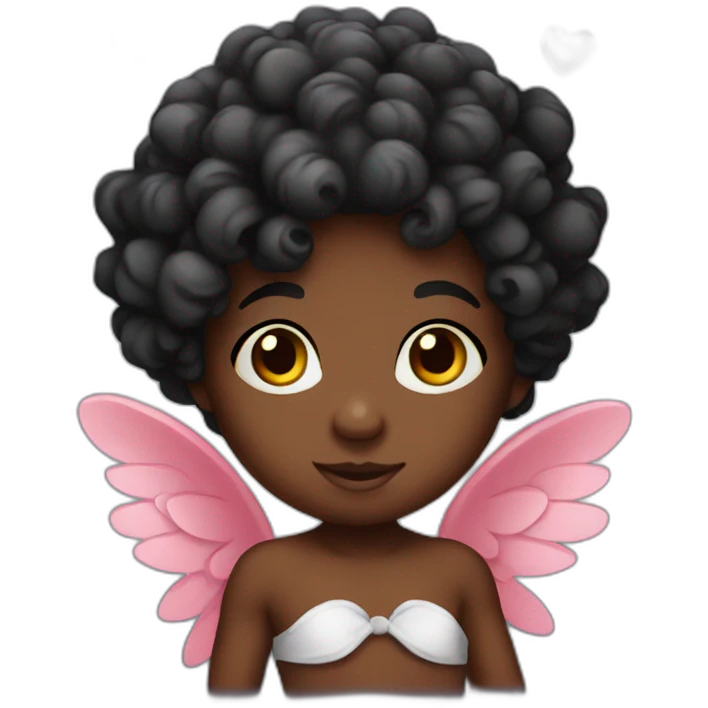 cute black cupid emoji