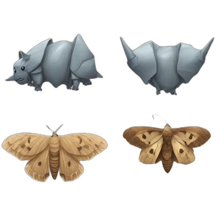 Moth Vs Rhino emoji