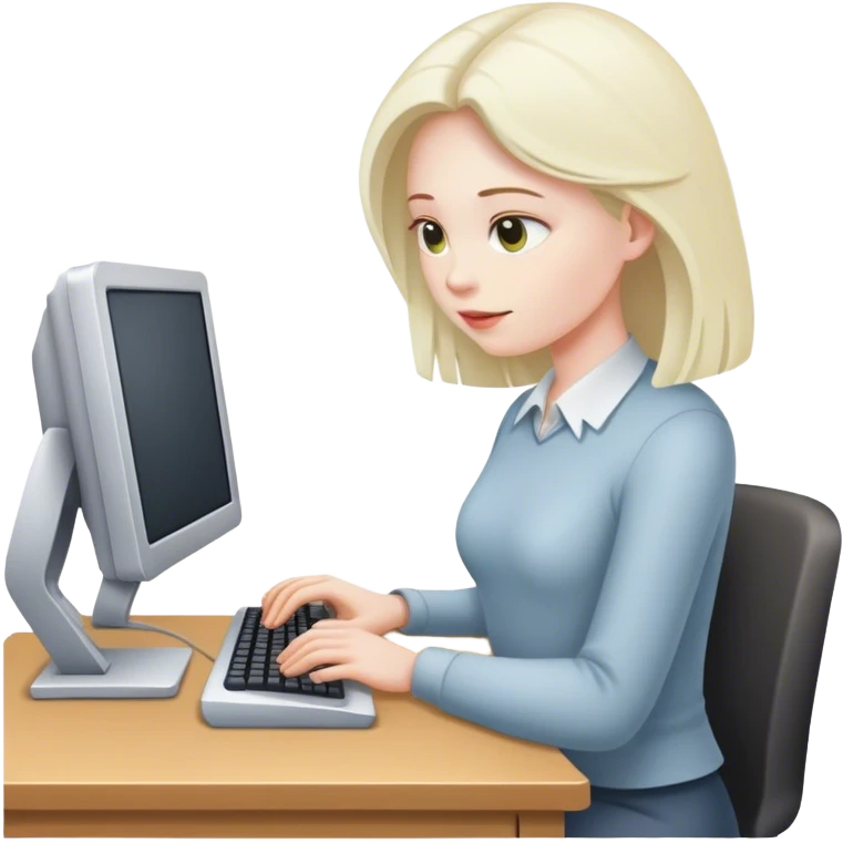hacker typing on computer emoji