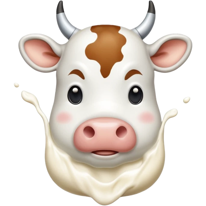 cow in a milk emoji