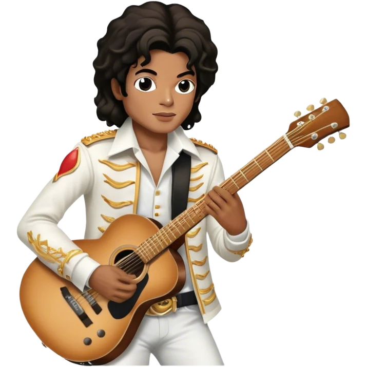 michael jackson playing the guitar emoji