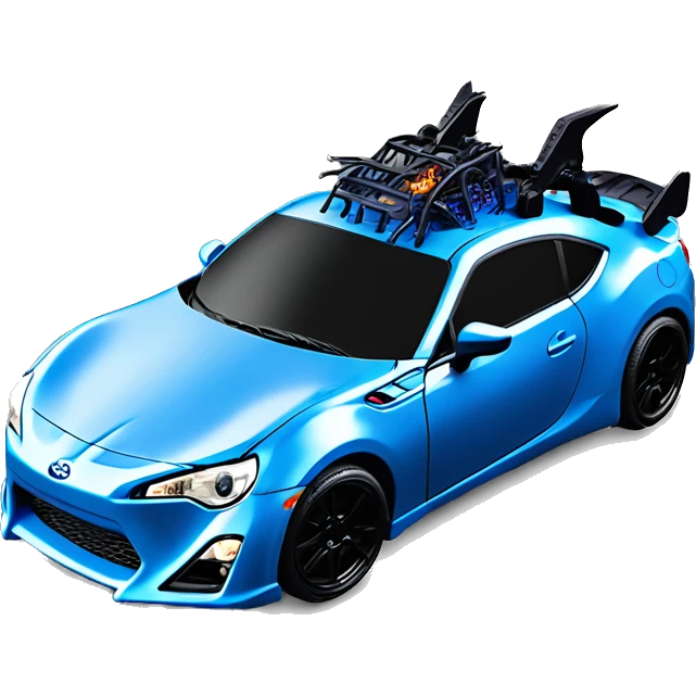    dark blue Scion FR-S scary Halloween monster rc car emoji