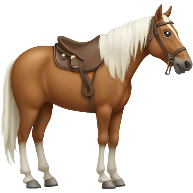 horse with saddle emoji